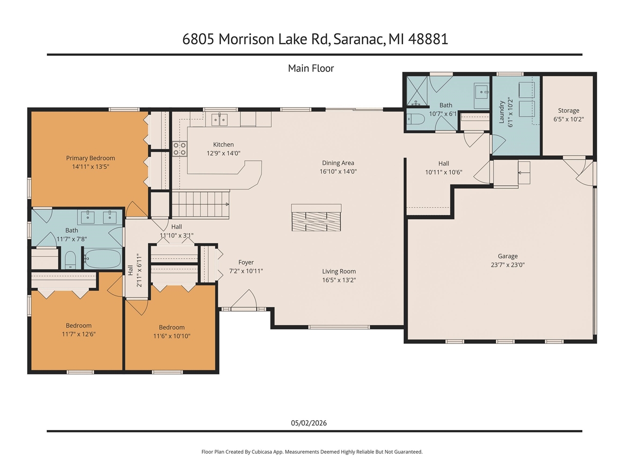 6805 Morrison Lake Road, Saranac, MI, 48881-9627
