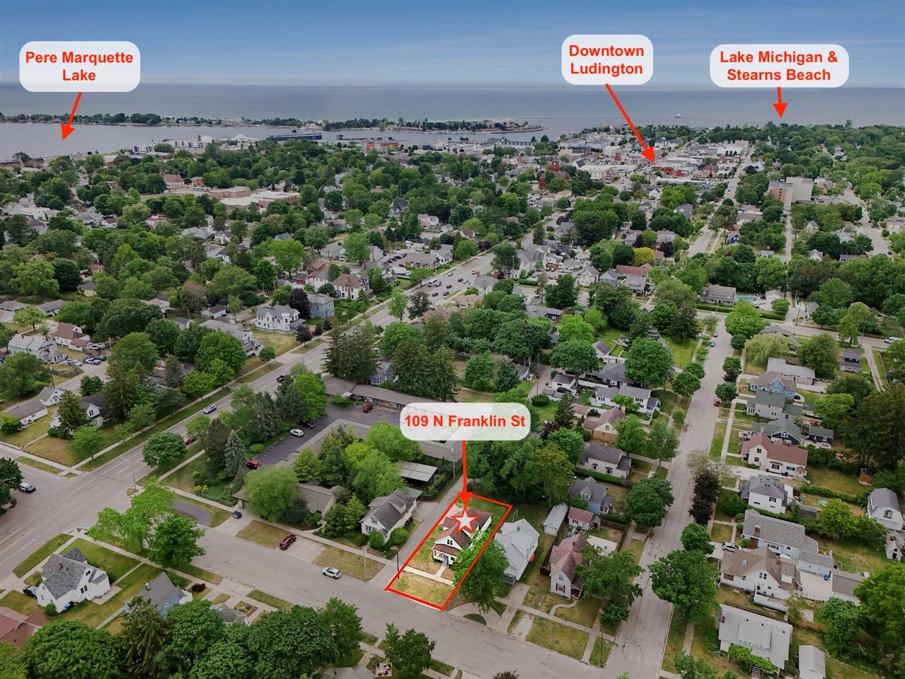 Photo 3 of Single family home for sale at 109 N Franklin St, Ludington, MI 49431 | MLS# 70539776 | Listing updated on 2026-08-10