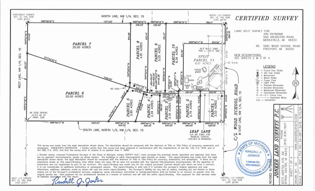 9th image of Parcel 9 Leaf Lane, Freeport, MI 49325 | MLS# 70548906
