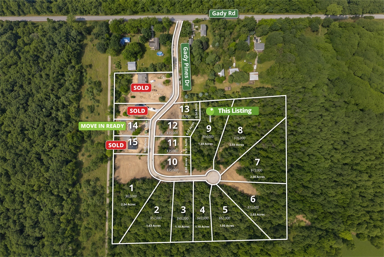 Photo 2 of Land for sale at 9 Gady Pines Dr, Adrian, MI 49221 | MLS# 70552726 | Listing updated on 2026-09-23