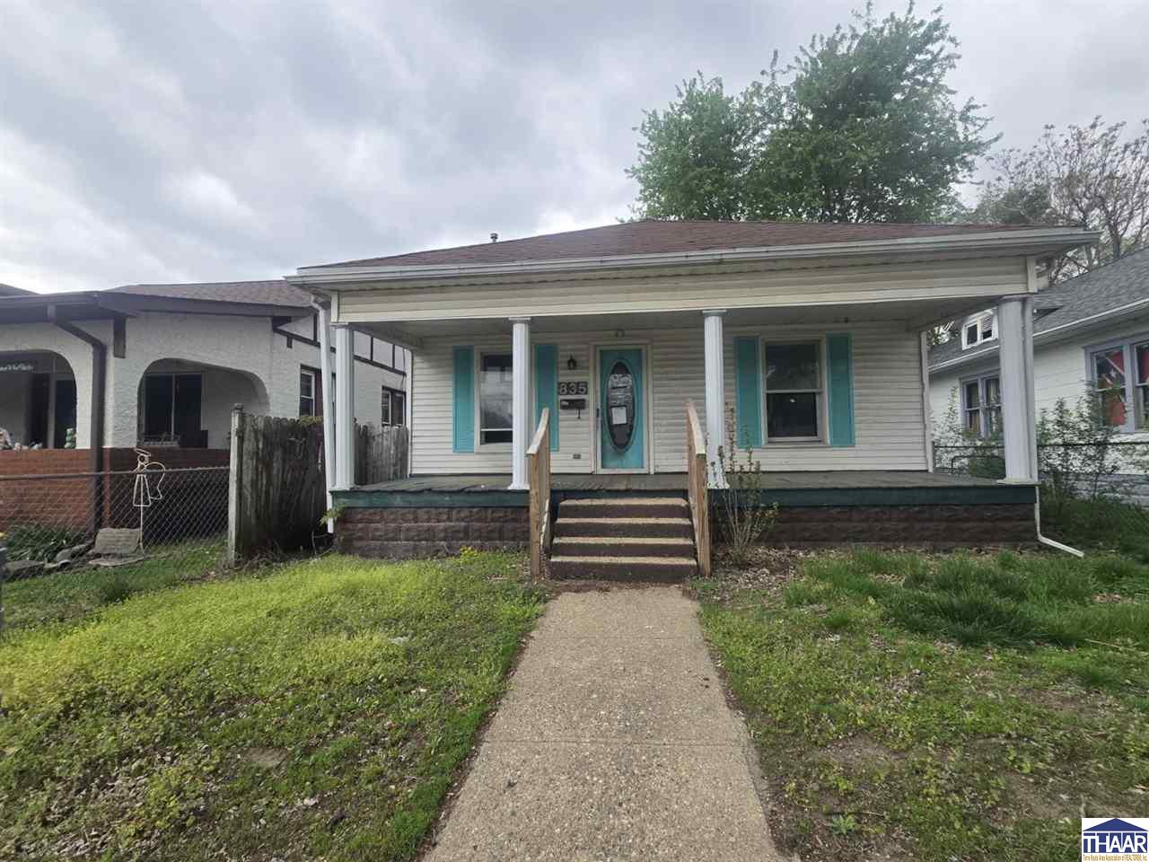 This Bungalow style home offers 2-Bed 1-Bath located south of town, home has a covered front porch and fenced yard. Living and Dining area are shared good size kitchen with good storage and countertop. Laundry on main level as home has a full-size unfinished basement.