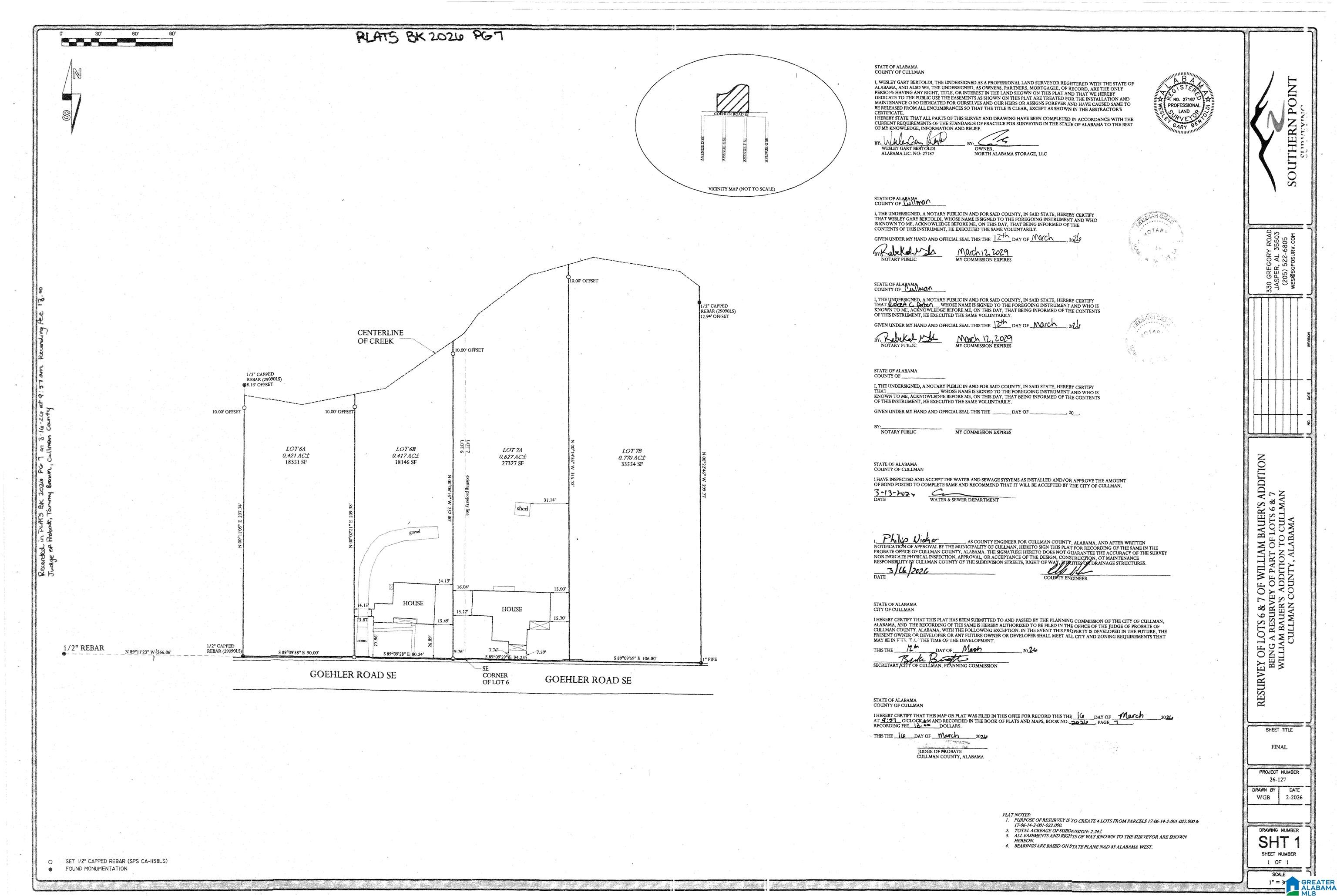 Homes for sale in Cullman, AL | Lot 6a Goehler Road Se, Cullman, AL 35055 | MLS# 21445688