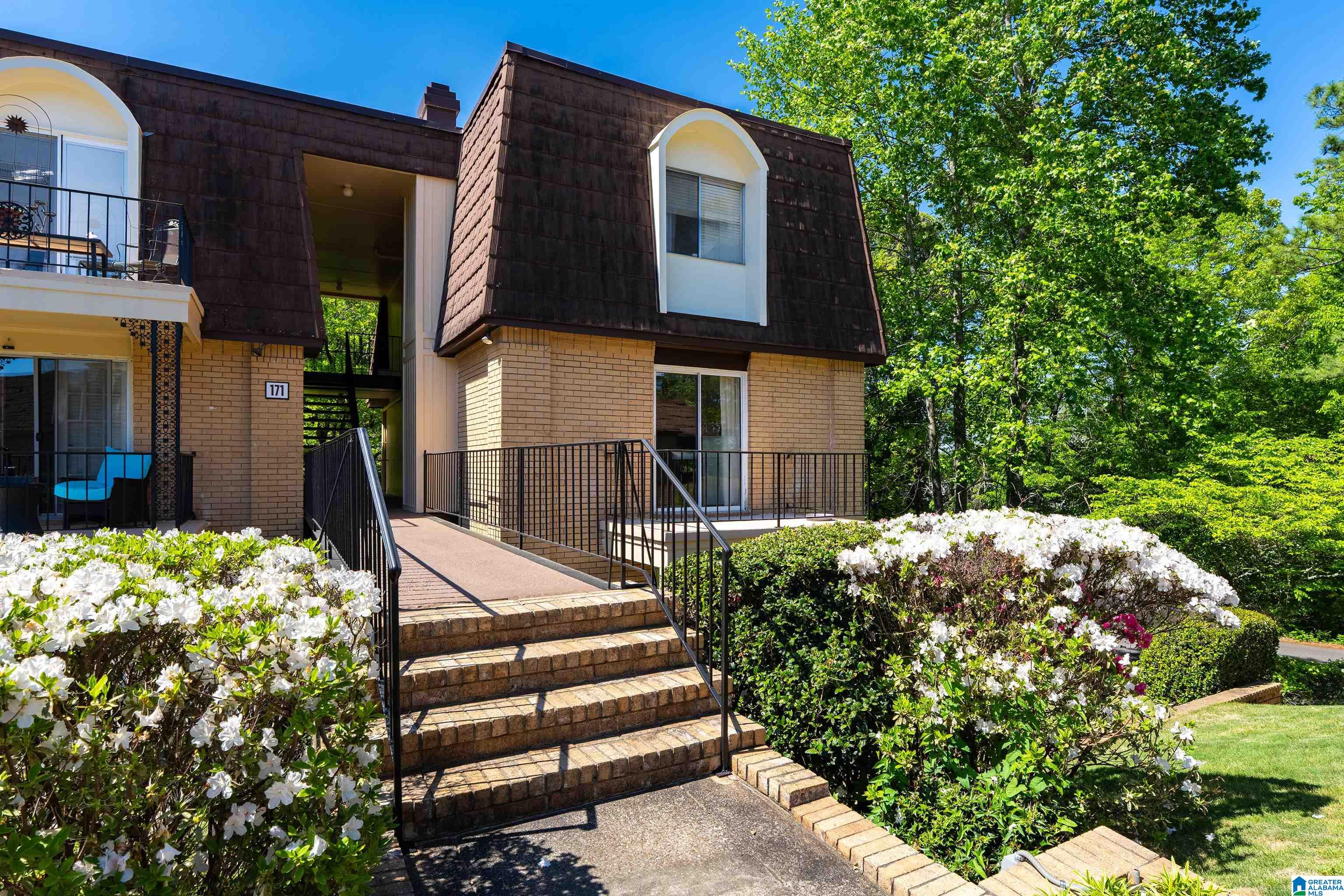 Welcome home to this spacious end-unit townhouse condo that lives like a freestanding home, offering added privacy and beautiful pool views from both the balcony and the expansive living room featuring a rare fireplace that adds warmth and character. The kitchen is well-equipped with ample cabinet space, a pantry area, stackable laundry, and newer stainless steel appliances. The main level is complete with a den, half bath and an oversized dining room which offers incredible flexibility and can easily serve as a home office or an additional living space. Upstairs, you’ll find two generously sized master suites, each with large closets and separate vanity/dressing areas with windows which is an ideal setup for roommates or guests. HVAC less than 5 years old. Enjoy a prime location just minutes from Samford University, UAB, Baptist Health Hospital and Highway 31. Zoned for award winning Homewood Schools.