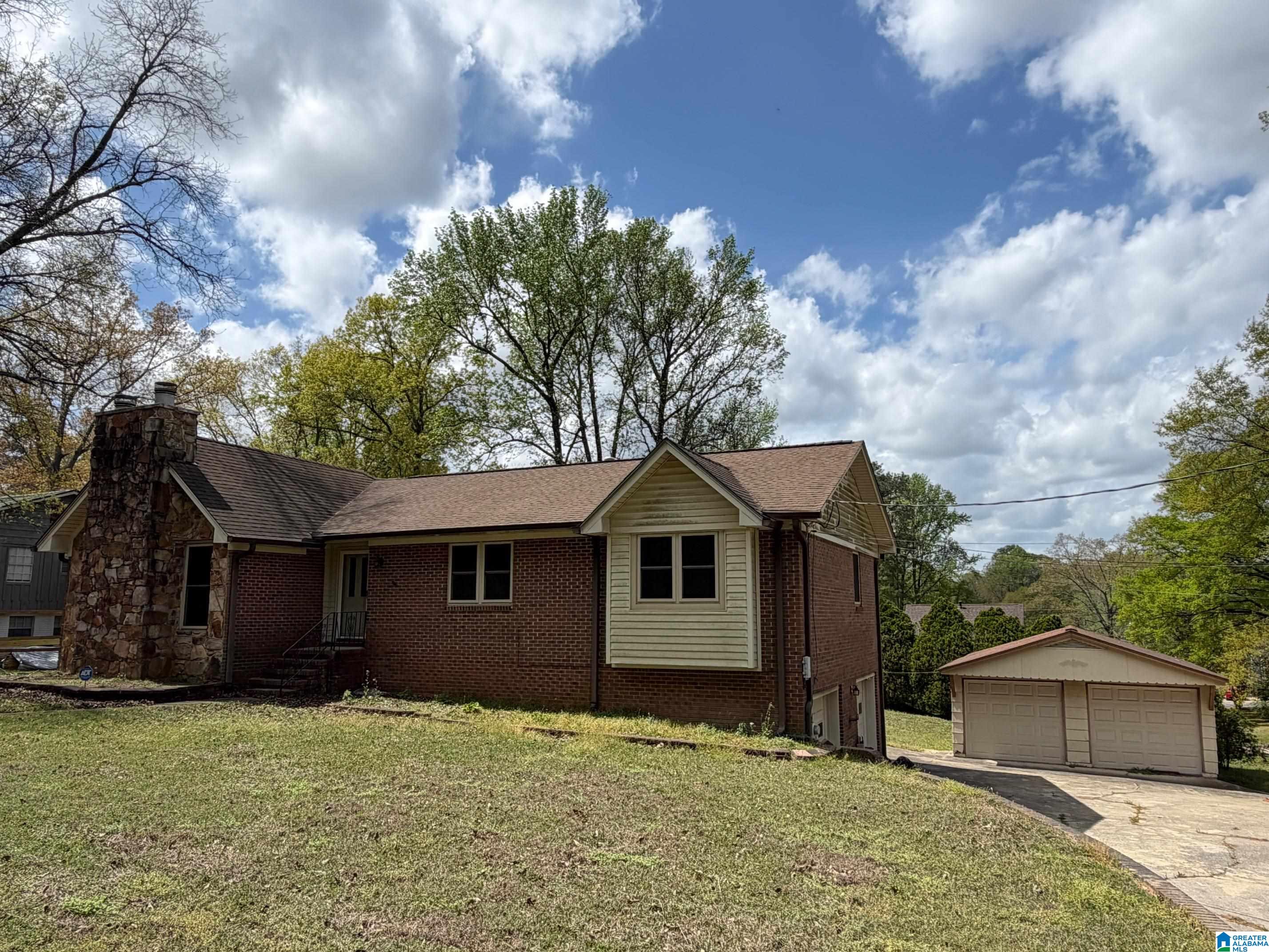 Great Opportunity in Pleasant Grove.  Large 3 bedroom 2 bath home with an unfinished basement and large yard.  Some updates include new laminate hardwood flooring and new windows.  Large backyard perfect for ball games or gardening.  2 car basement Garage as well as a 2 car detached garage/storage building.  Your creative touches could make this a show place!