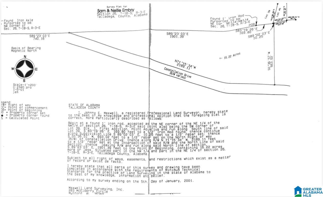 7th image of 0 Constellation Dr, Alpine, AL 35014 | MLS# 21452753