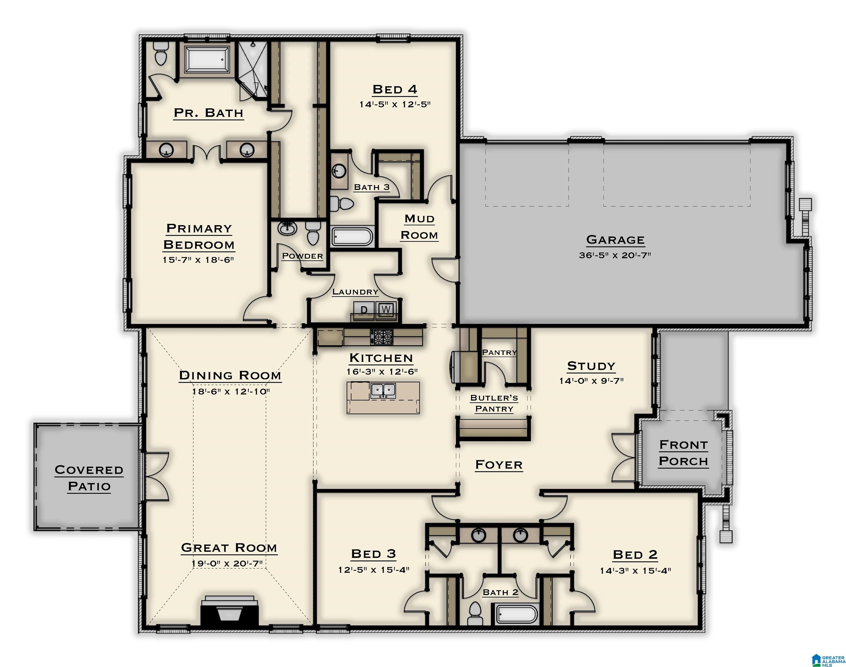 2nd image of 1291 Brayfield Crest Dr, Vestavia, AL 35242 | MLS# 21456291