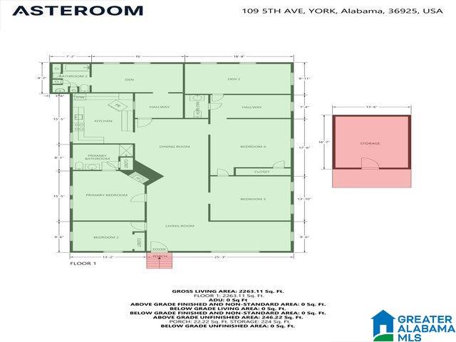 Photo 34 of Single family home for sale at 109 5th Avenue, York, AL 36925 | MLS# 21458990 | Listing updated on 2026-07-15