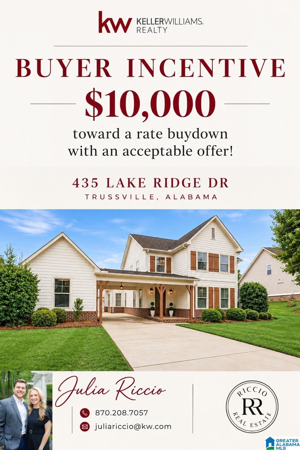 Photo 2 of Single family home for sale at 435 Lake Ridge Dr, Trussville, AL 35173 | MLS# 21466148 | Listing updated on 2026-10-22