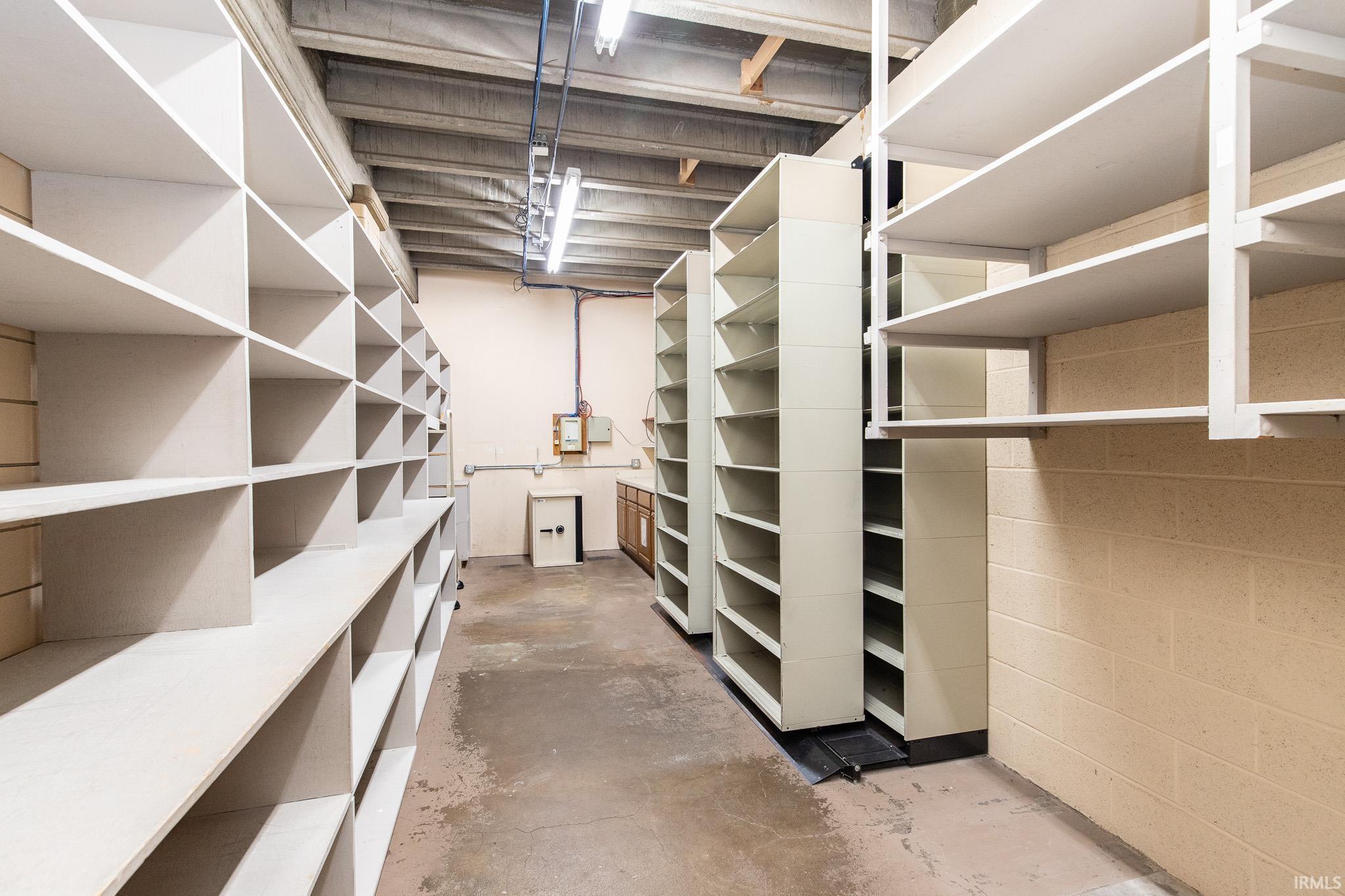 Old Bank vault, converted to tons of storage, for many purposes.
