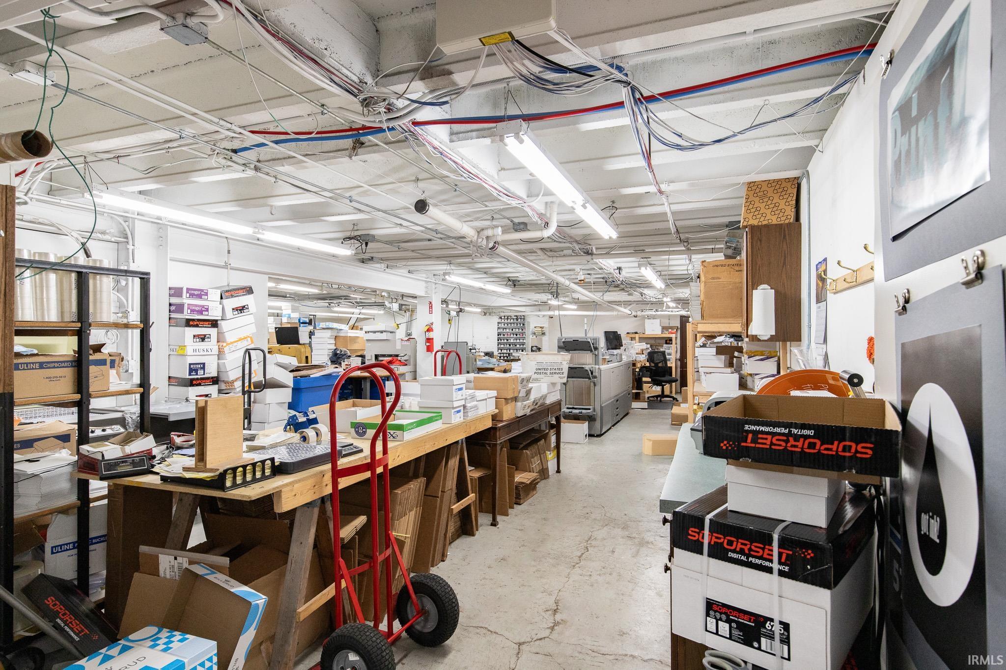 Fully Finished, currently houses printing presses / company. Longterm 20 + years tenant, prefers to stay.