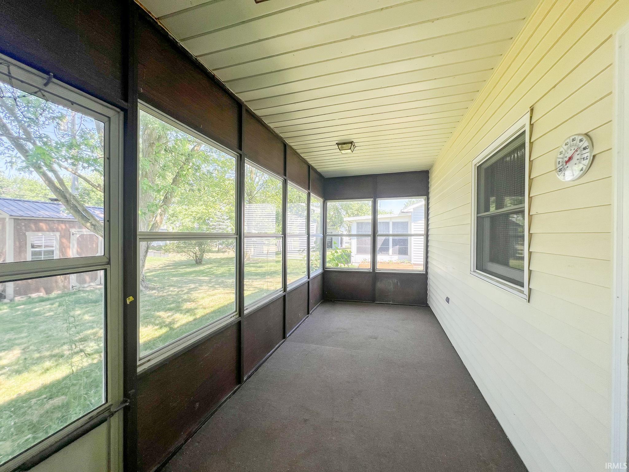 View of large sunroom