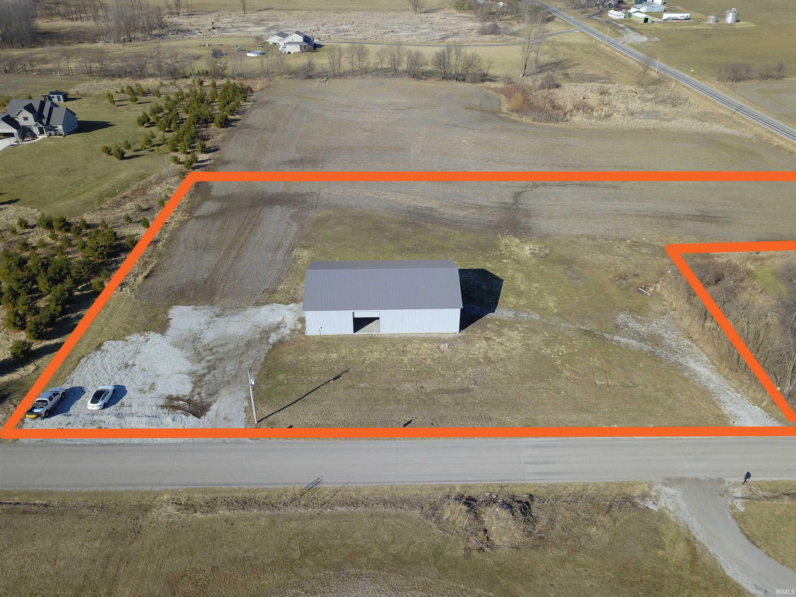 View of rural area featuring property parcel outlined