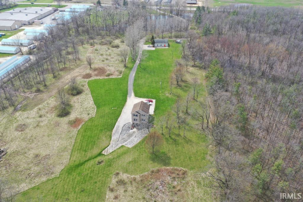 Aerial overview of property's location