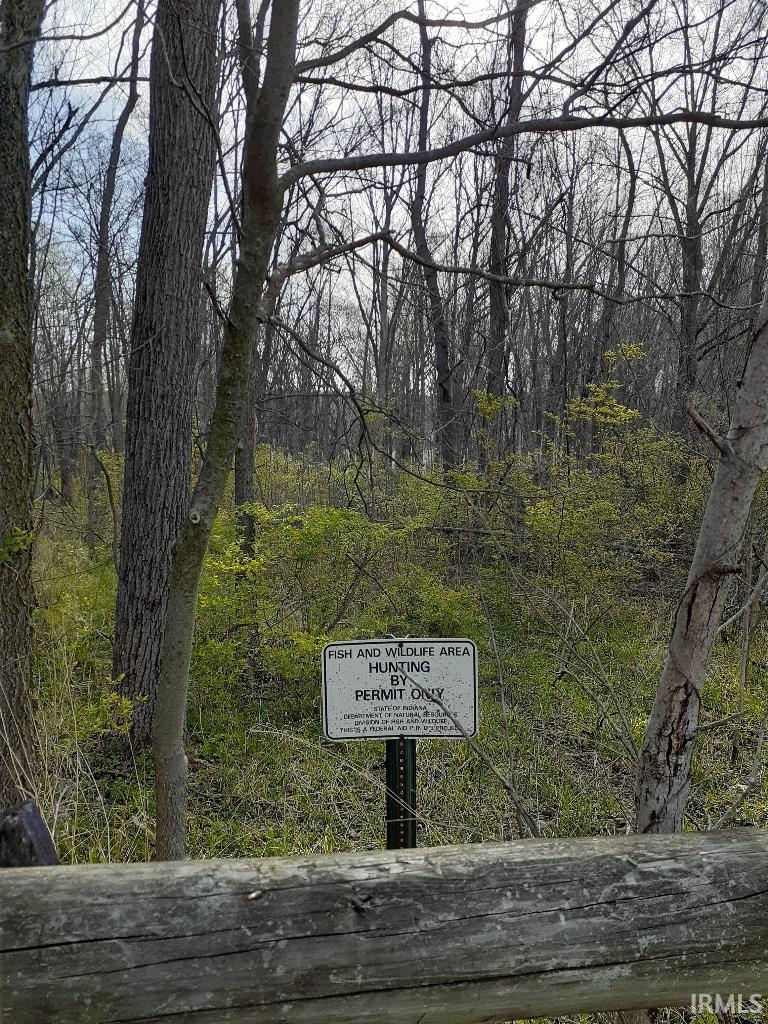 Exterior view of a heavily wooded area