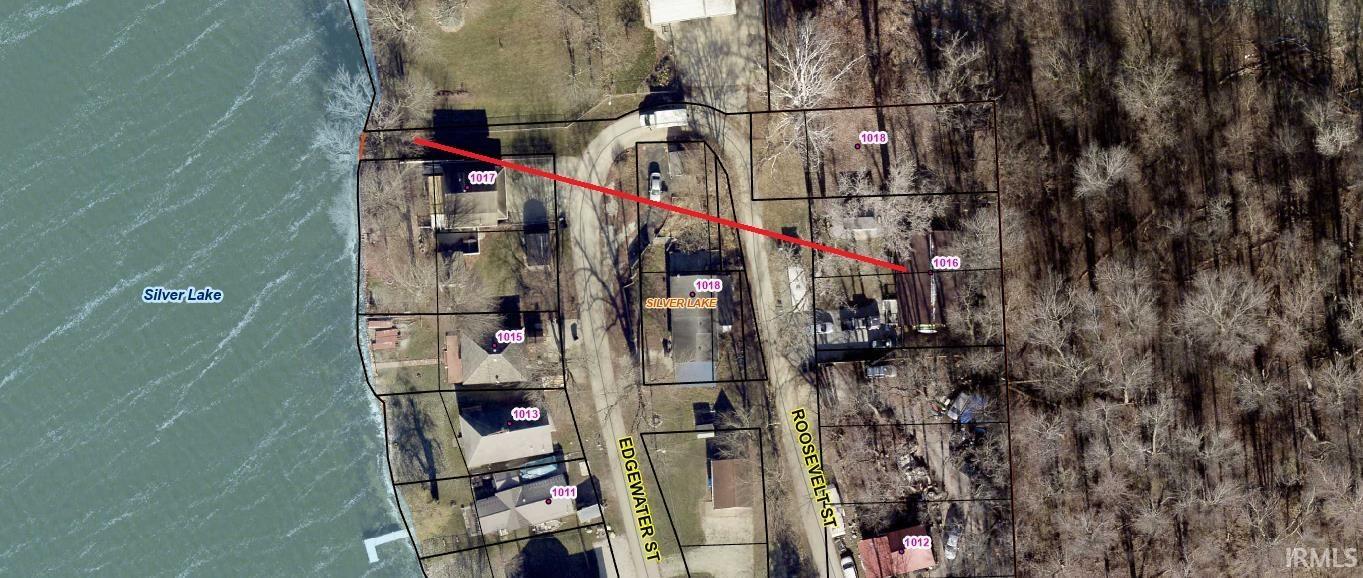 Aerial view of property's location and public access location.