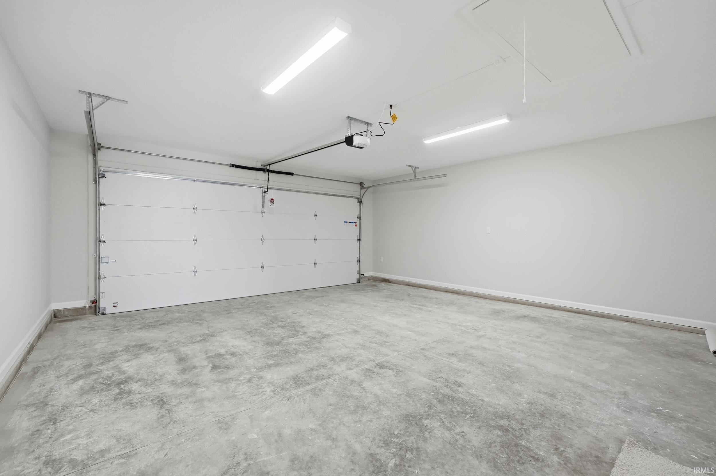 Garage with baseboards