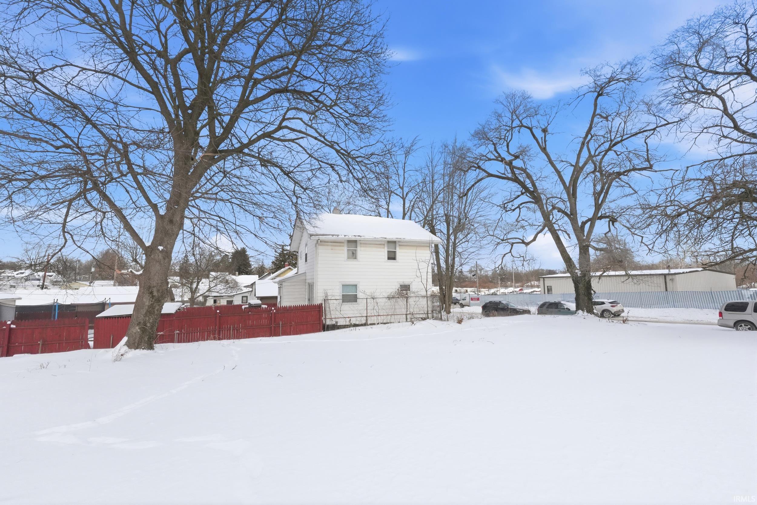 View of snowy yard