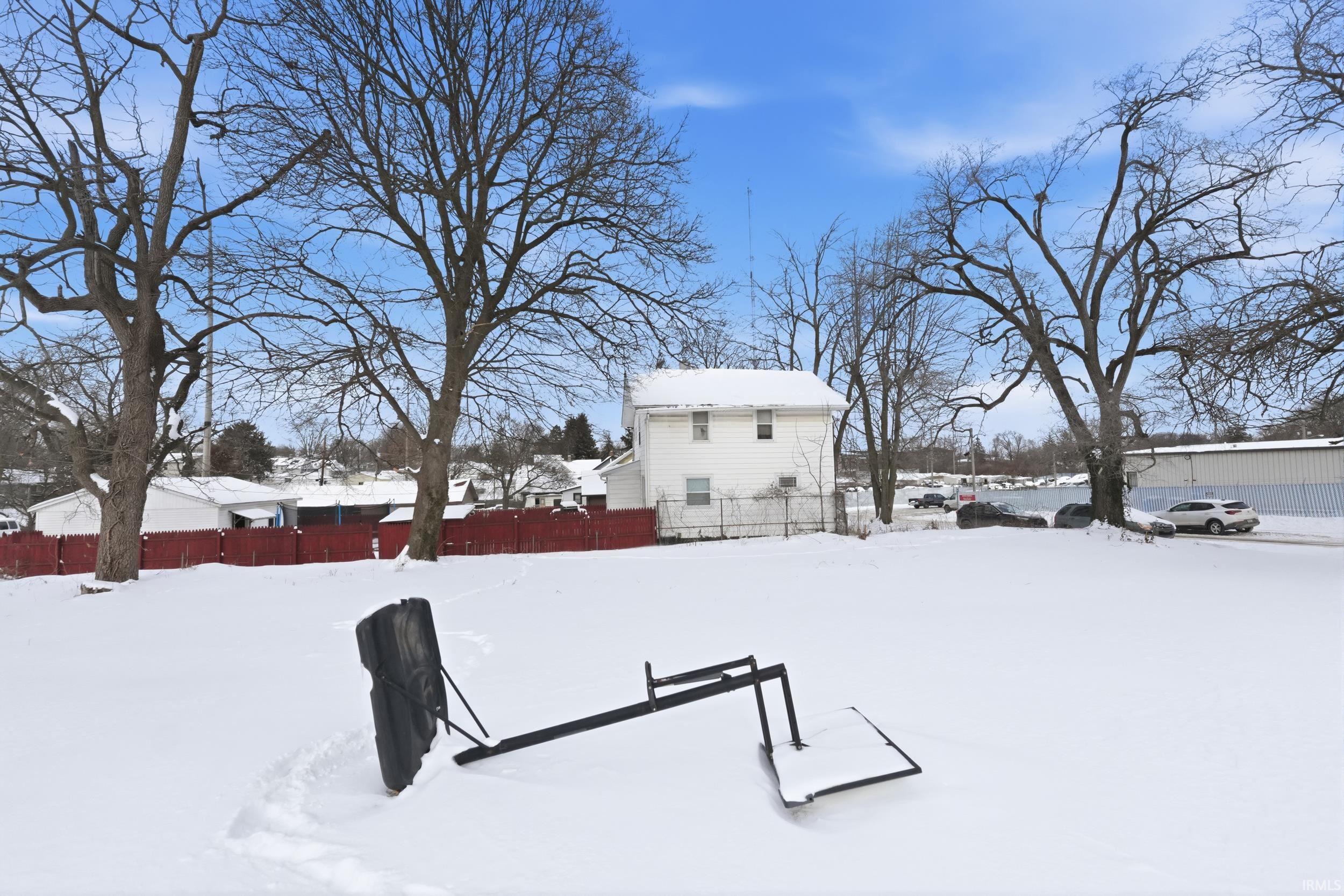 View of snowy yard