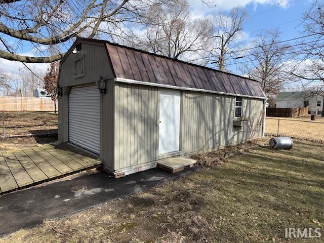 View of outdoor structure