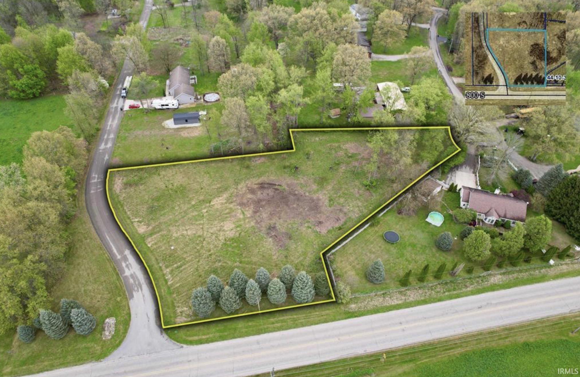 View of property location with property parcel outlined