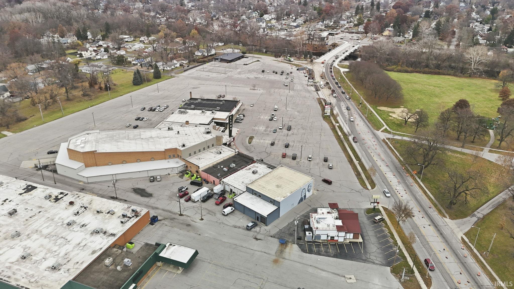 Aerial view of property and surrounding area