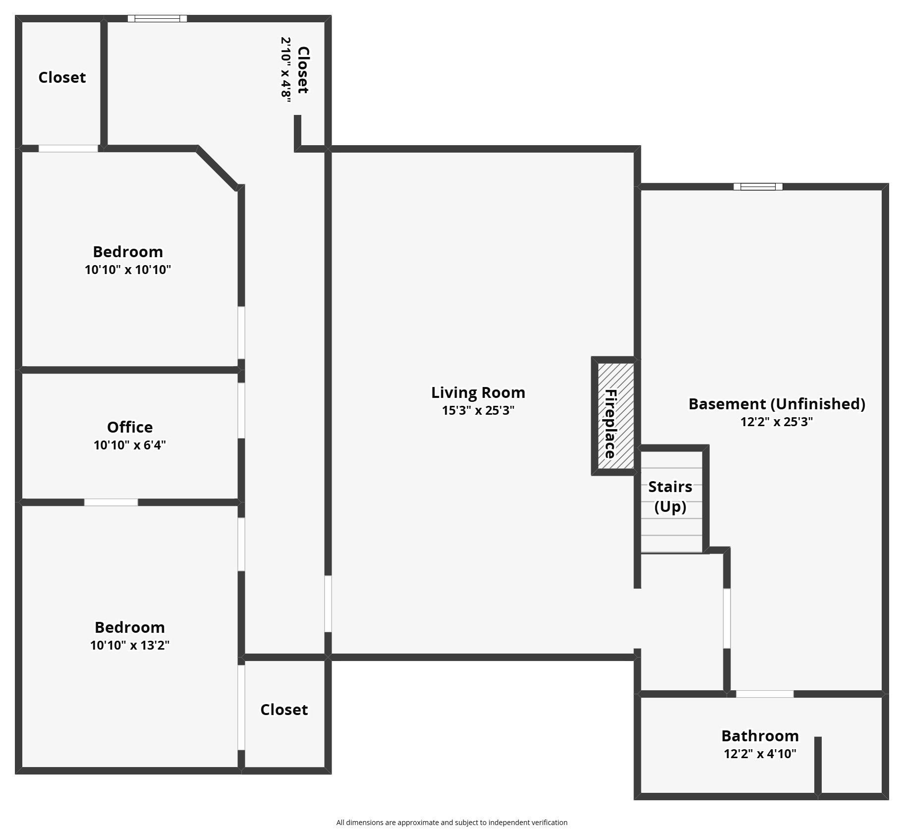View of floor plan / room layout