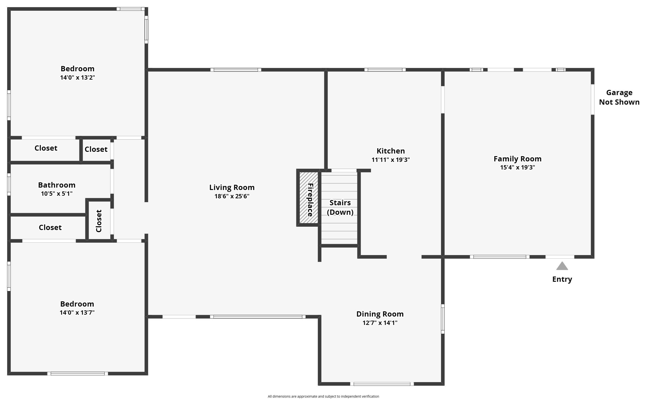 View of floor plan / room layout
