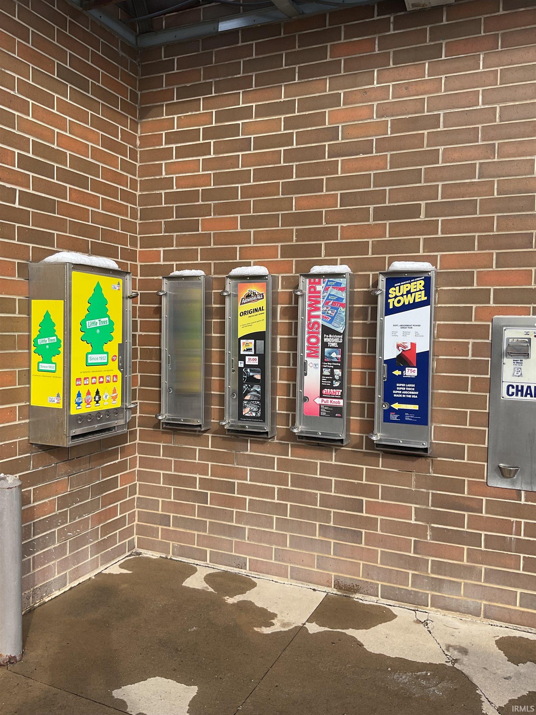 Exterior view of brick wall