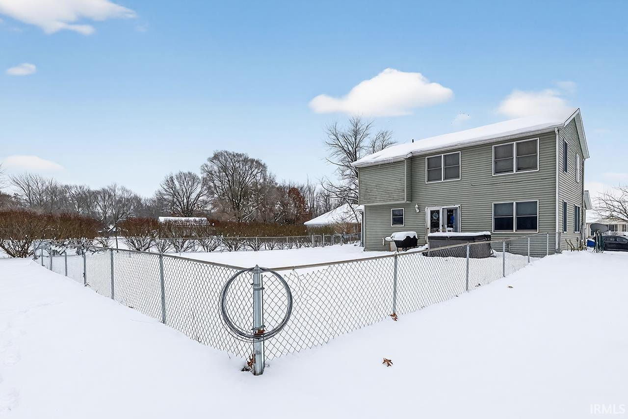 Snow covered property