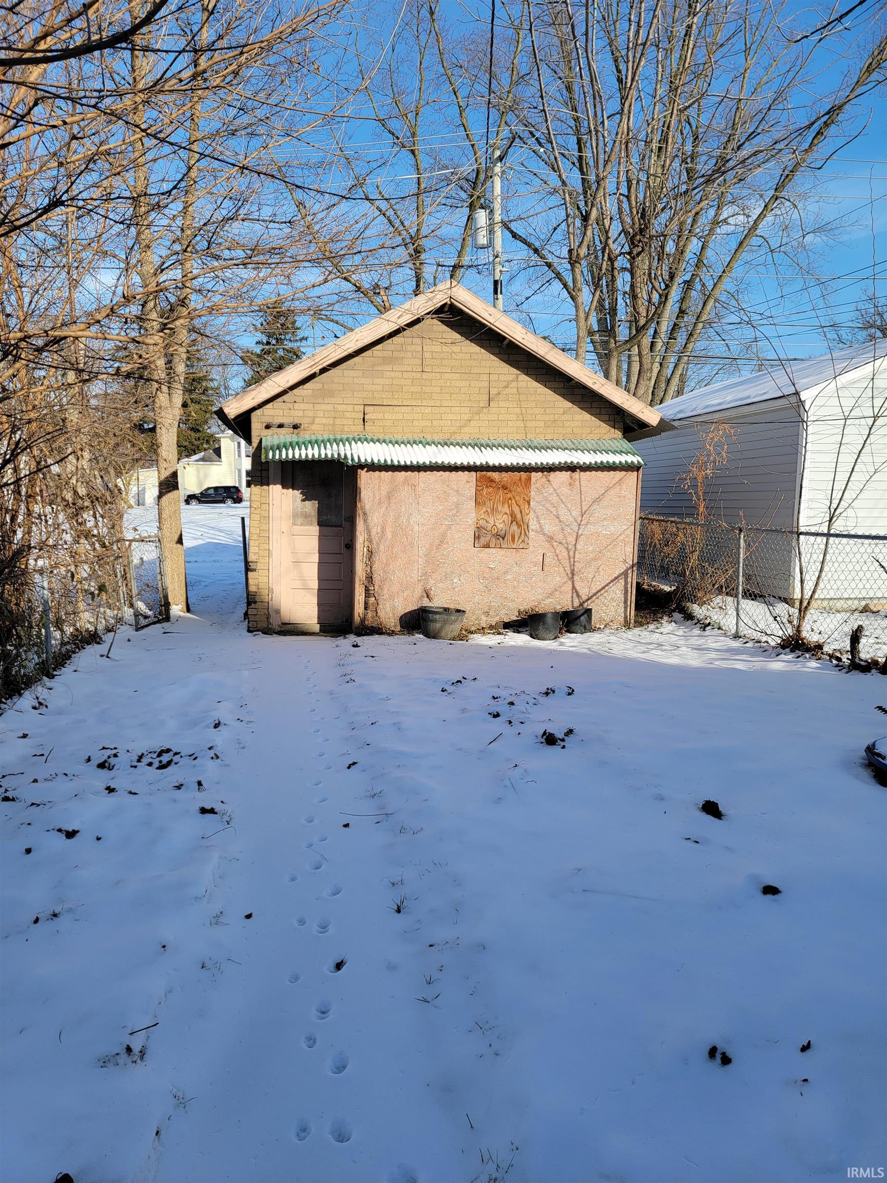 View of snowy exterior