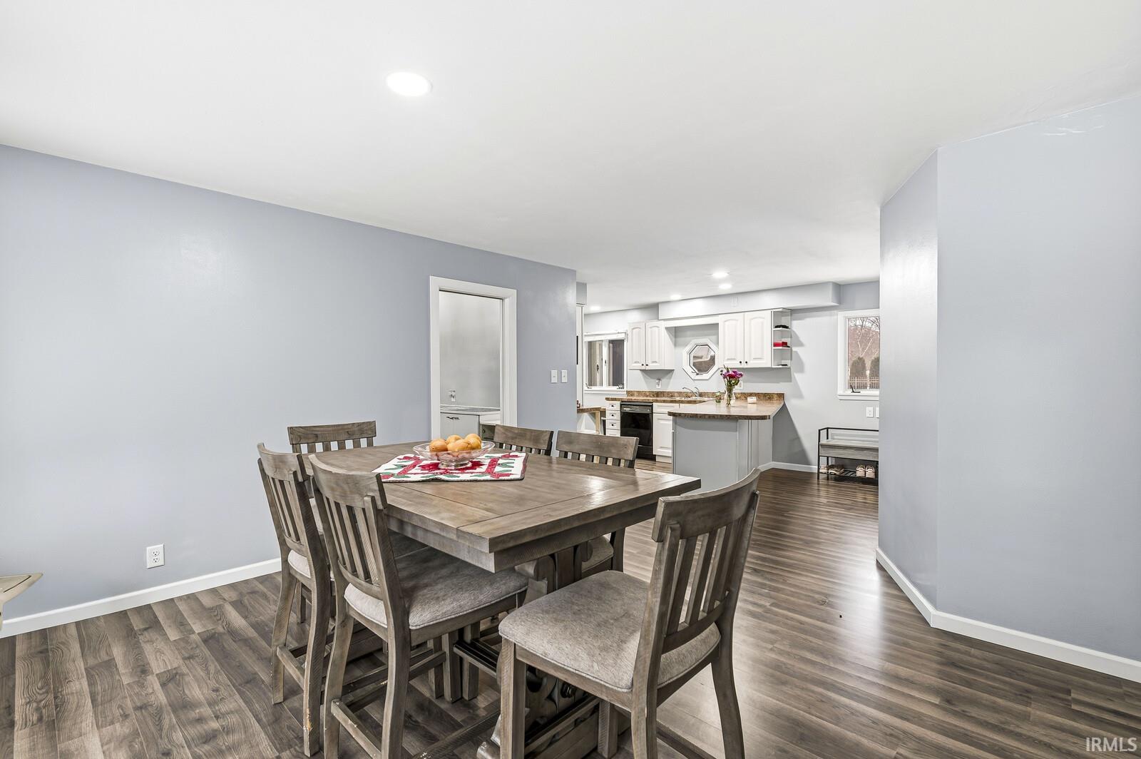 Breakfast or dining  area featuring recessed lighting