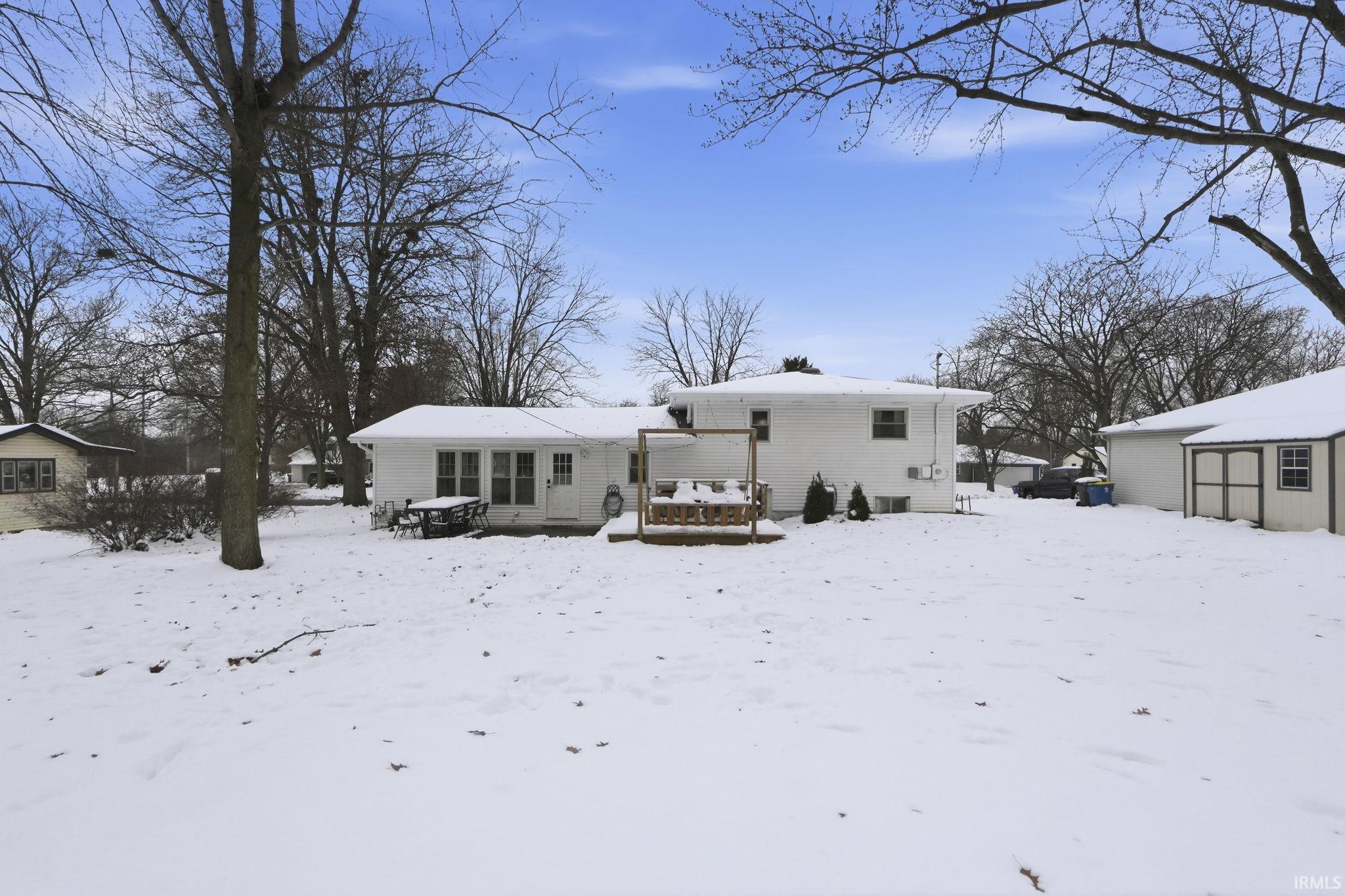 Snow covered property