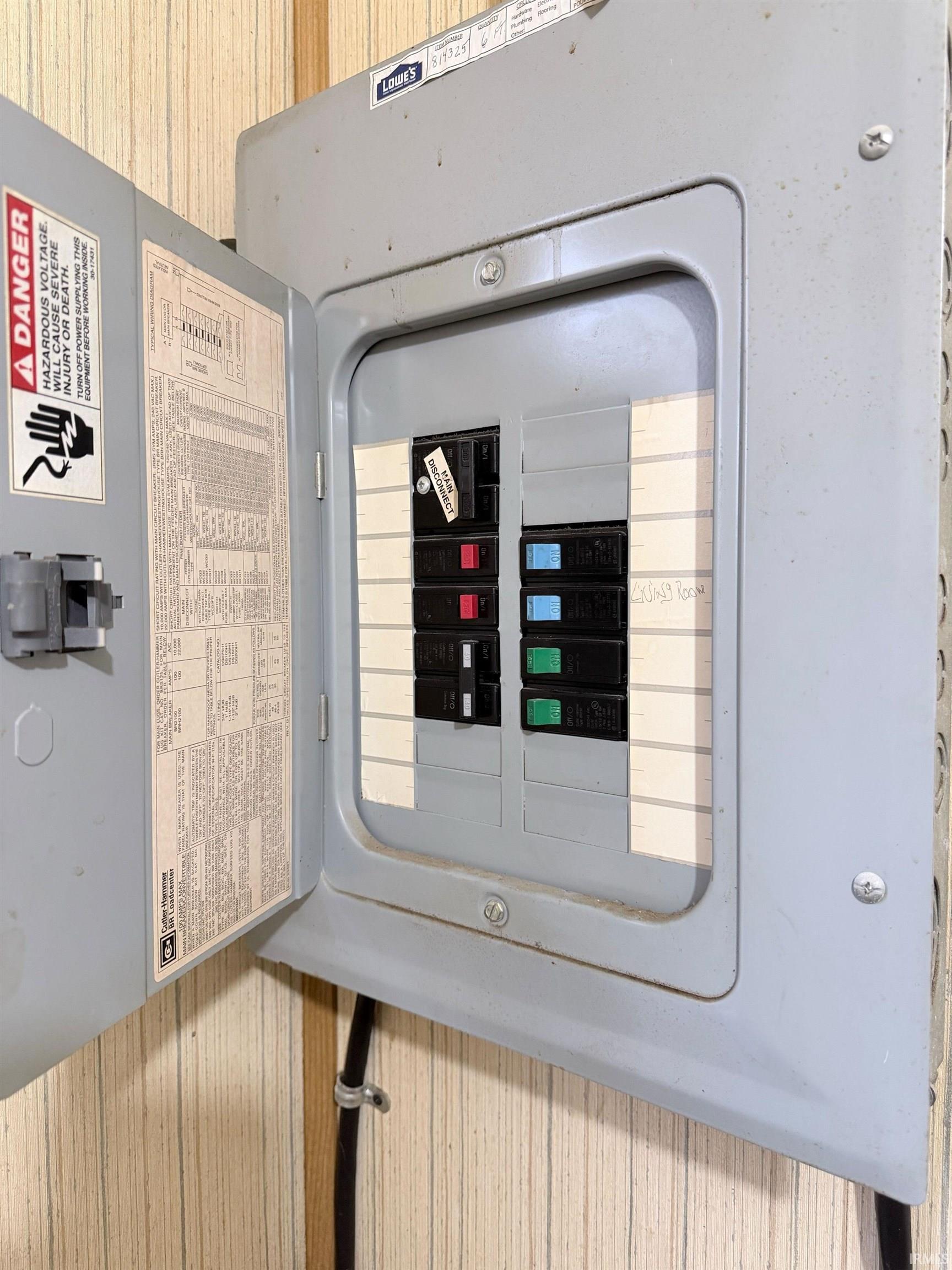 Utility room featuring electric panel