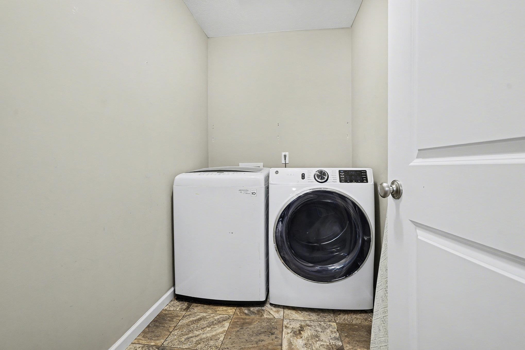 Laundry area on 2nd floor that includes washer & dryer