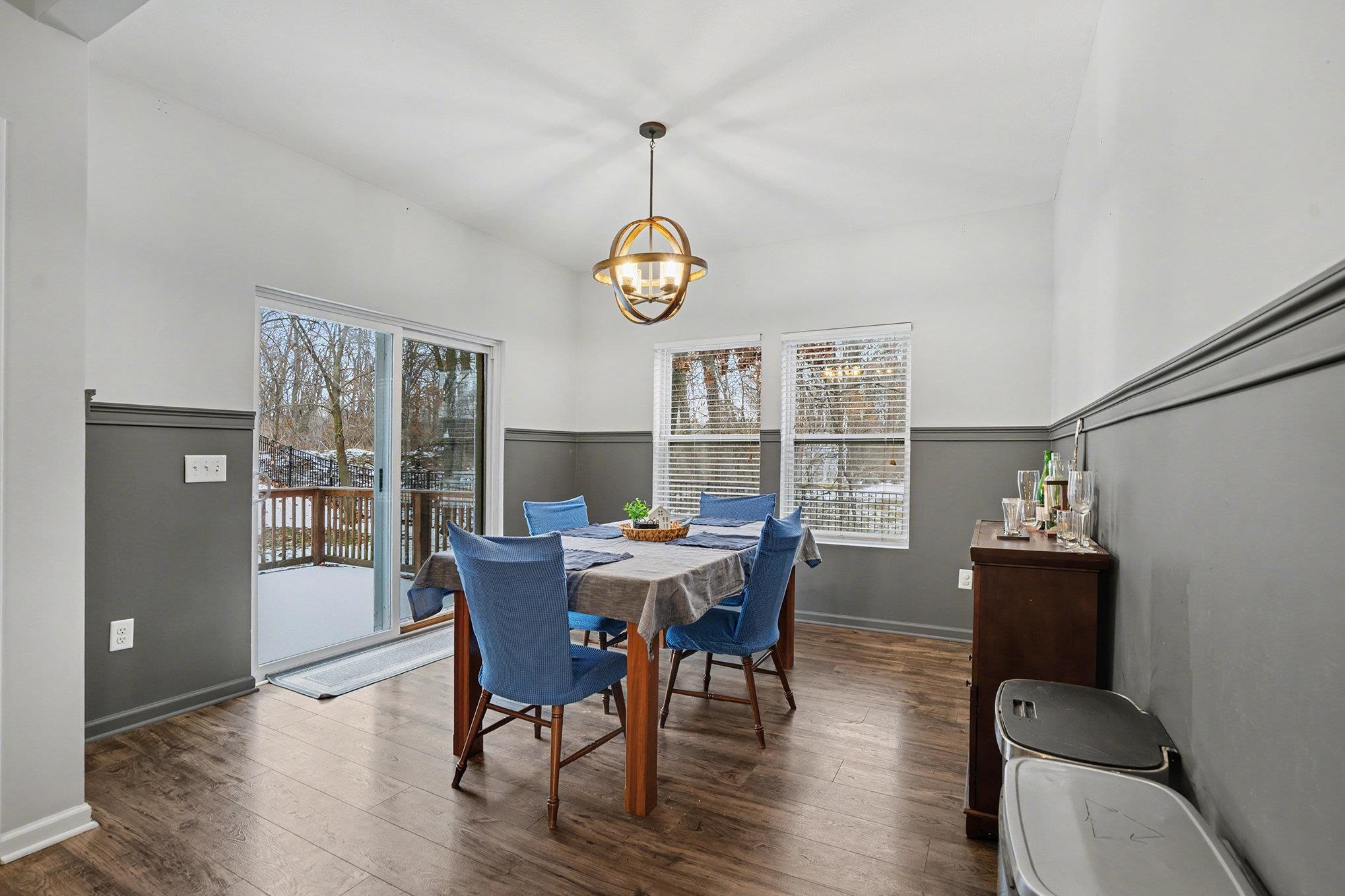 Dining room featuring wood-type flooring