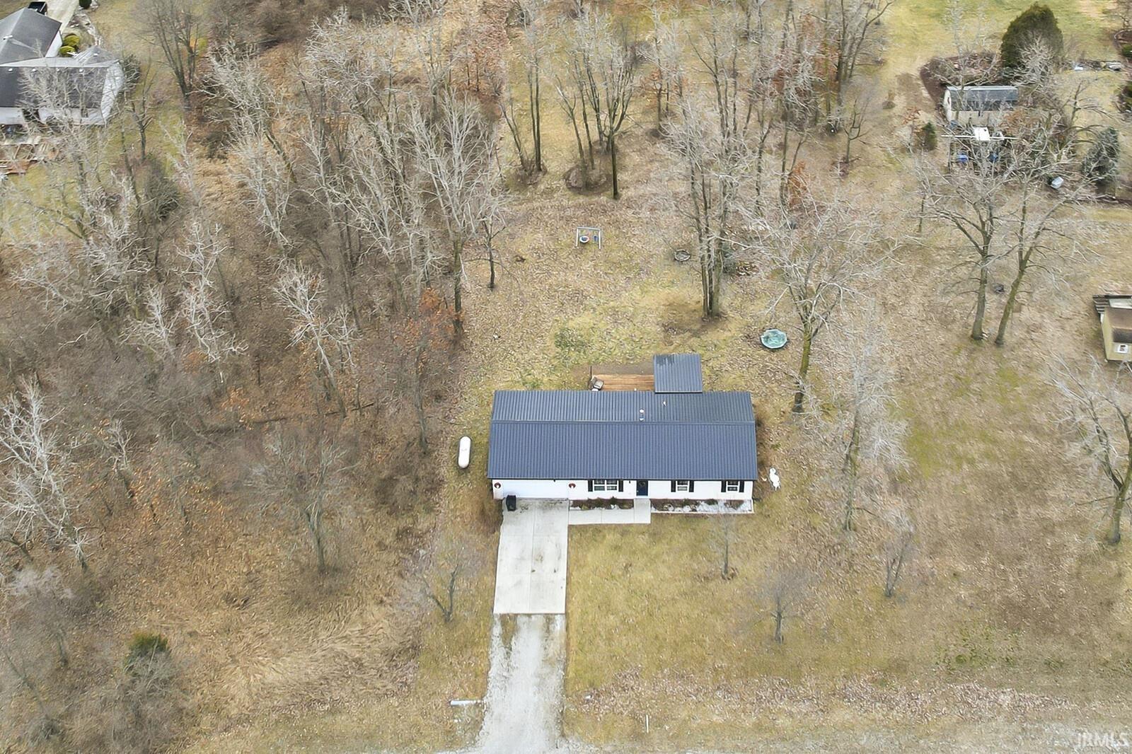 Aerial overview of property's location
