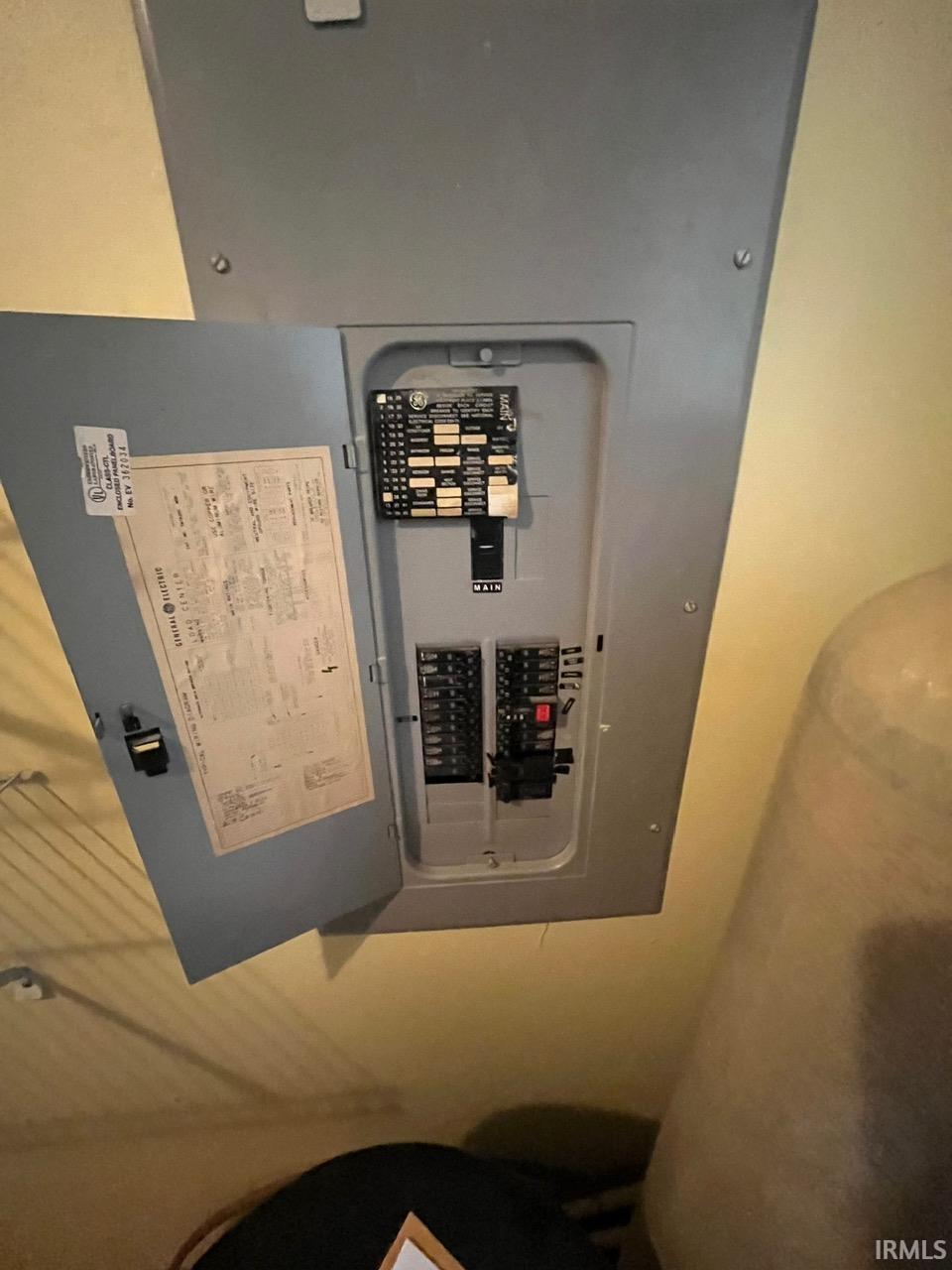 Utility room with electric panel