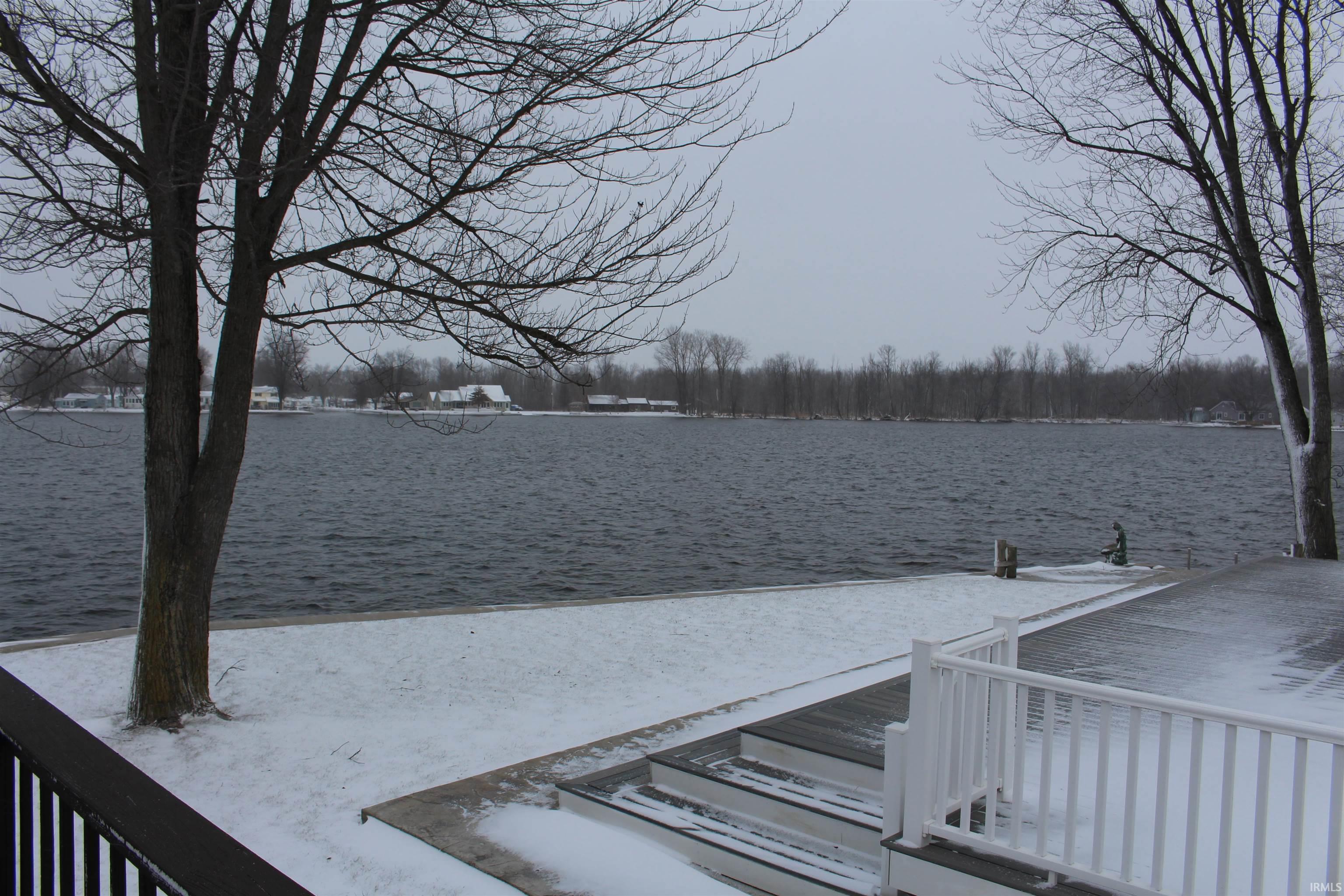 Dock with a water view