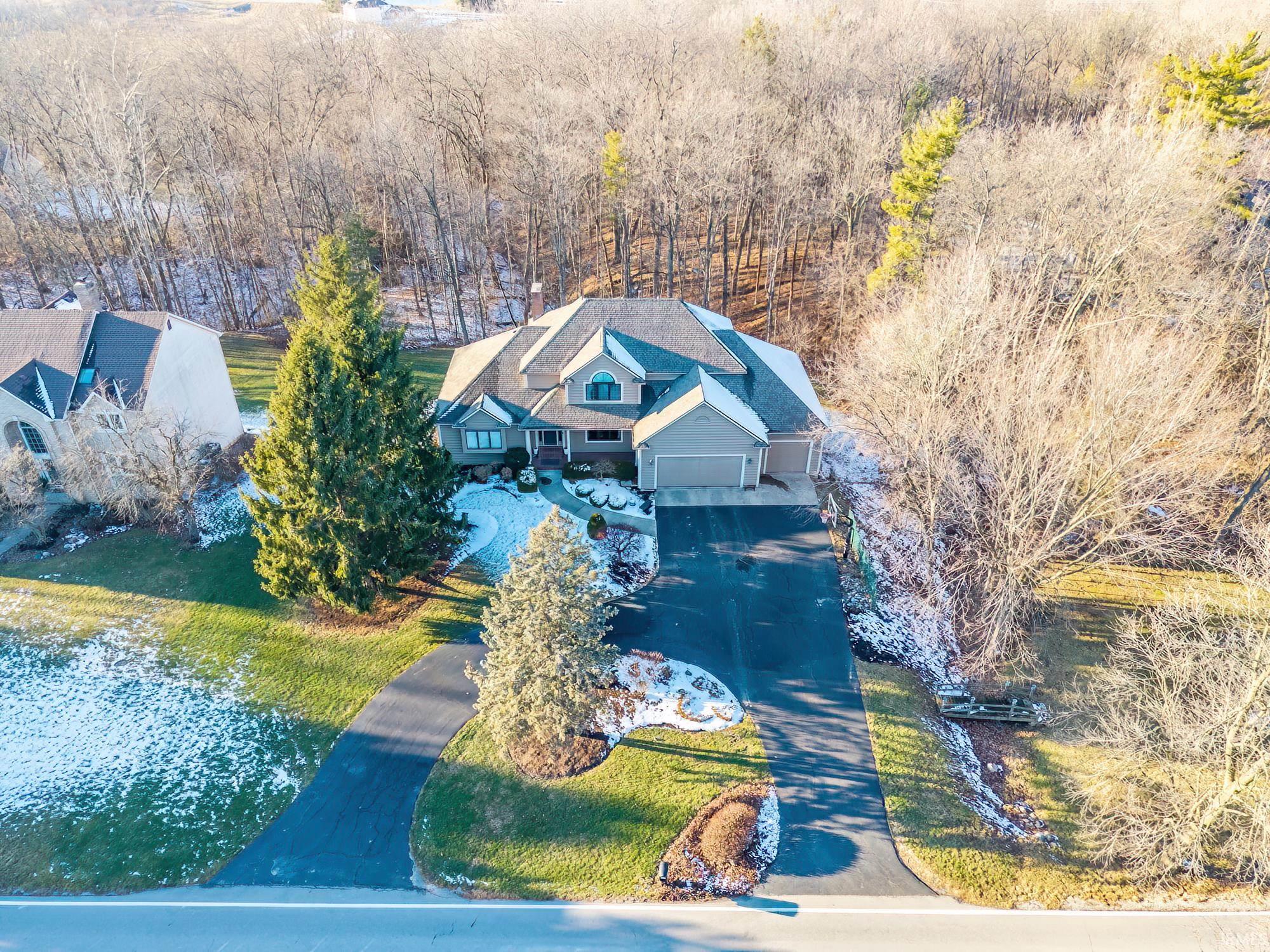 View from above of property