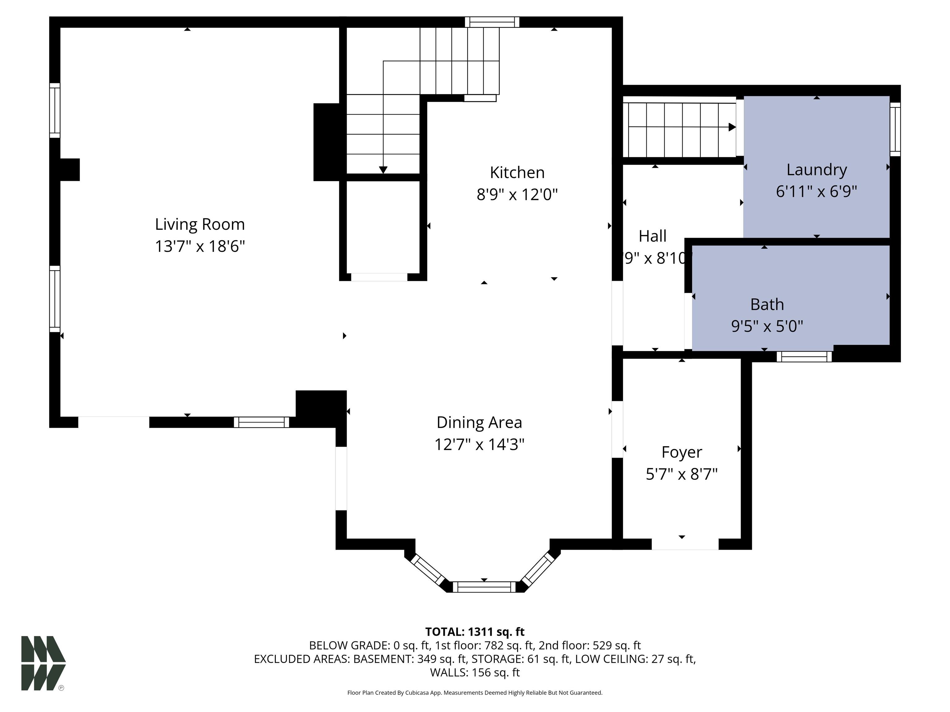 View of floor plan / room layout