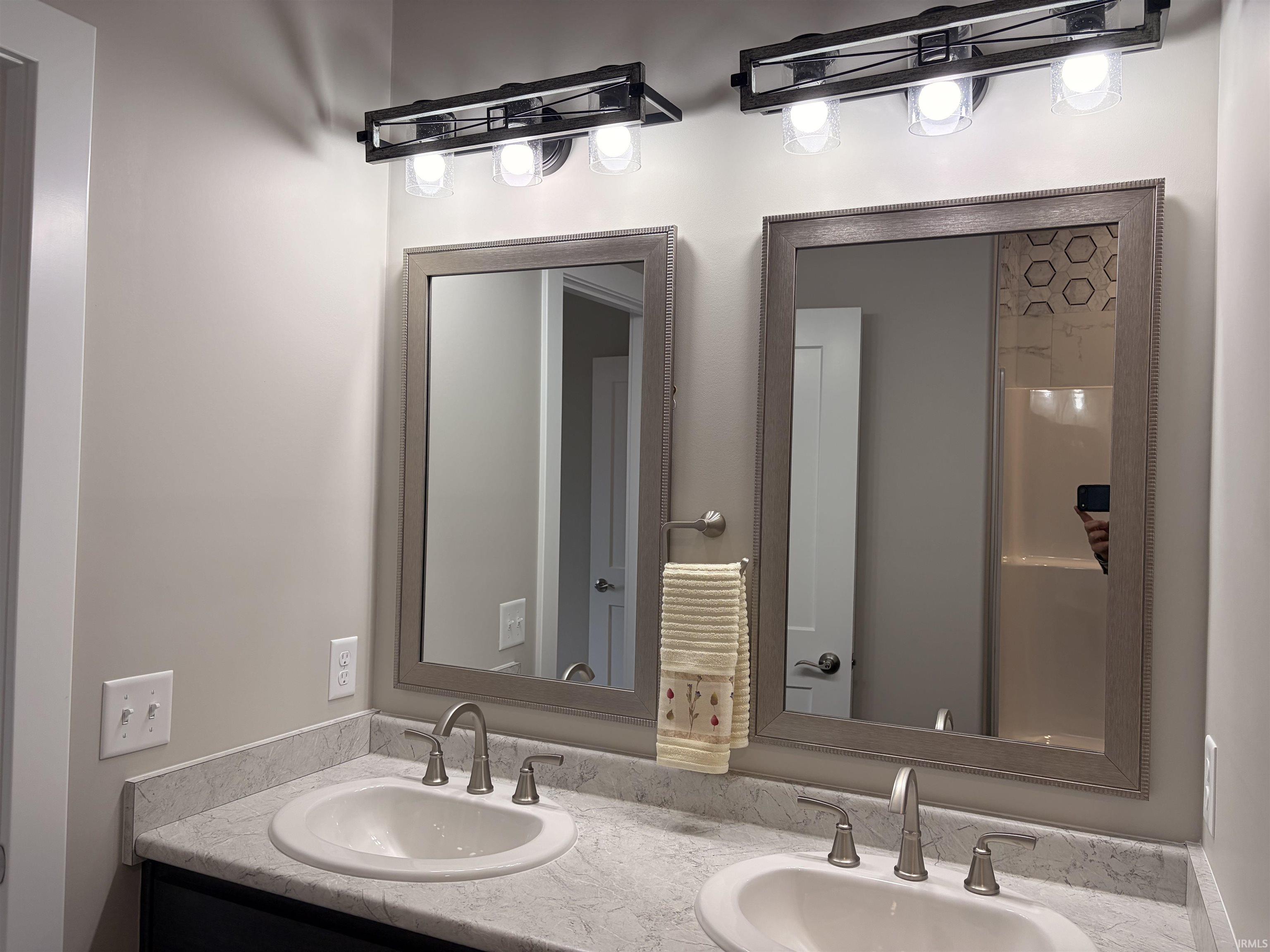 Bathroom with double vanity