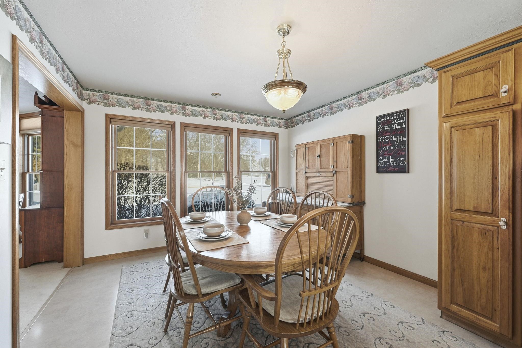 Dining space featuring plenty of natural light