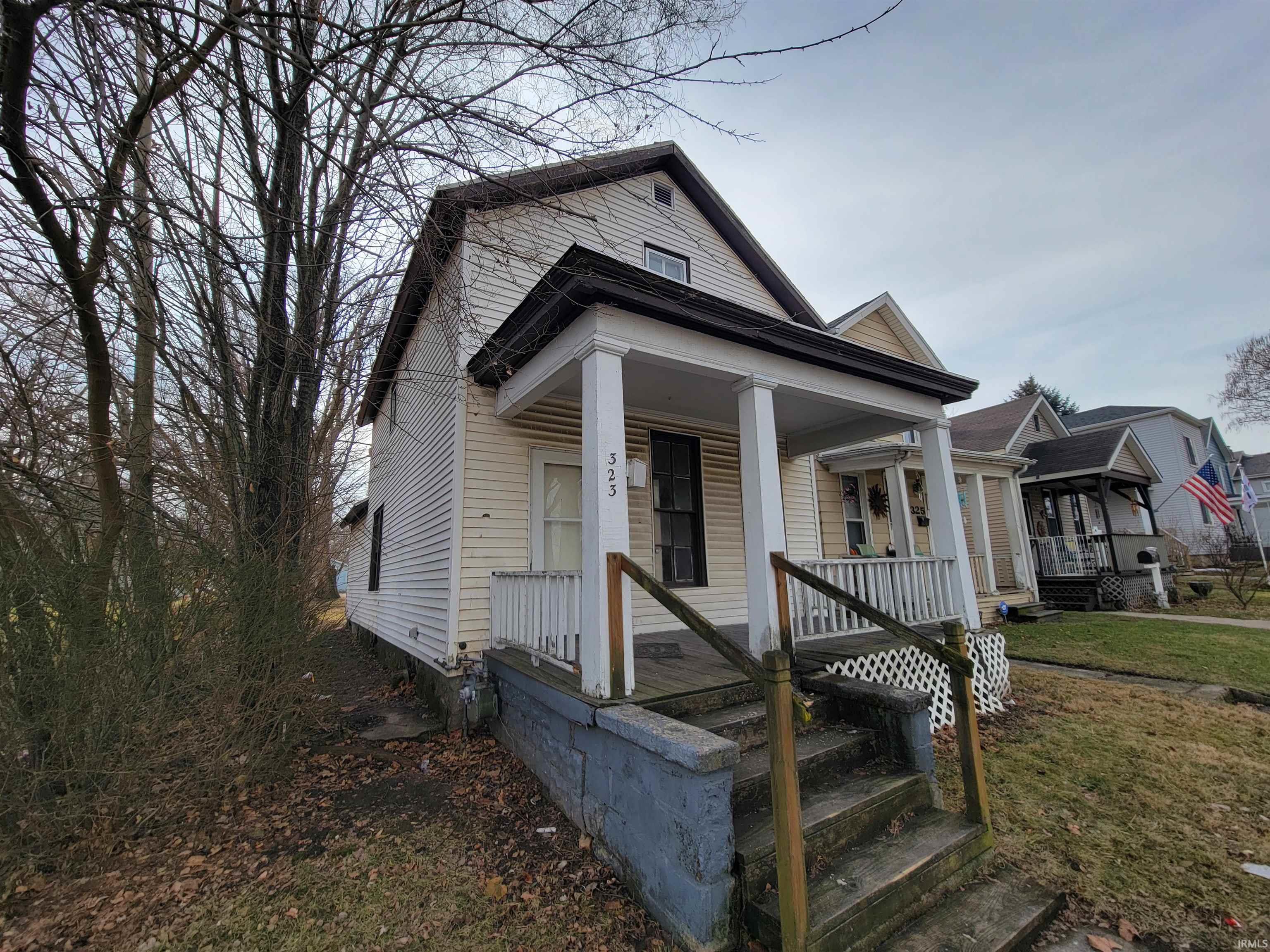 View of front of property with covered porch