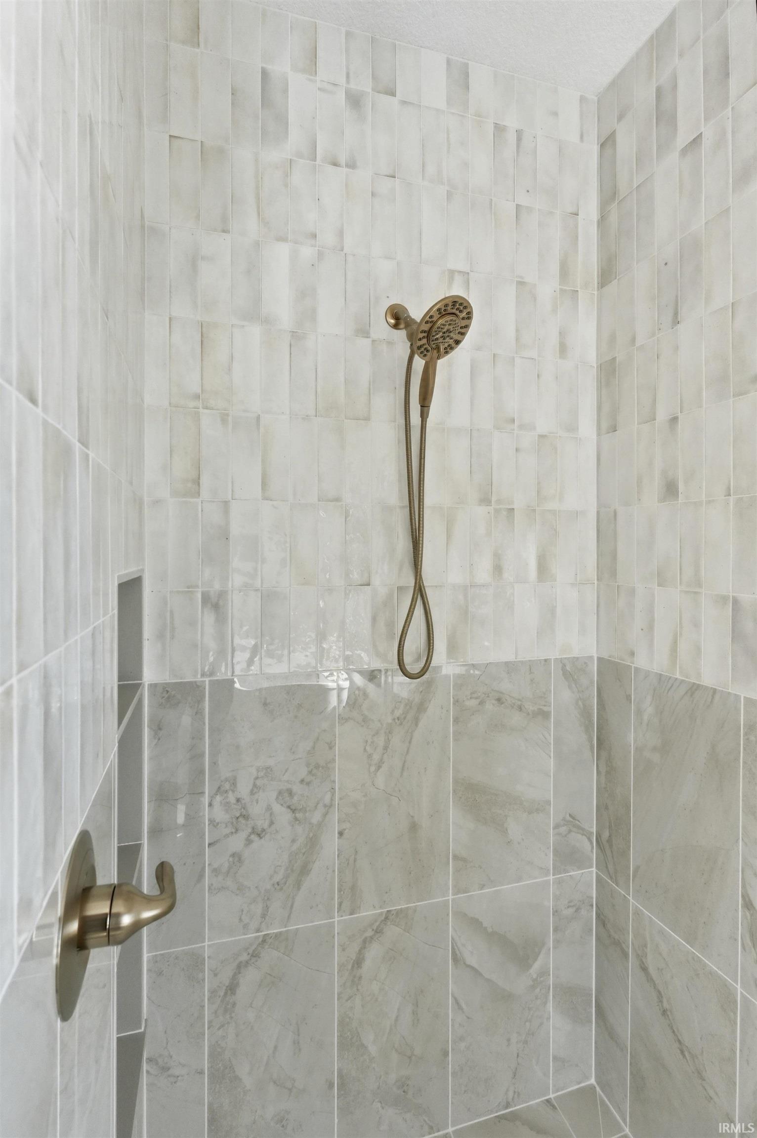 Tiled shower