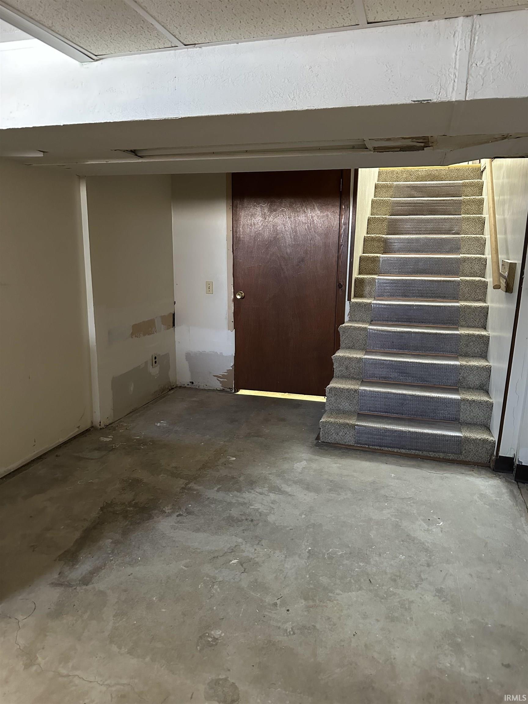 View of finished basement