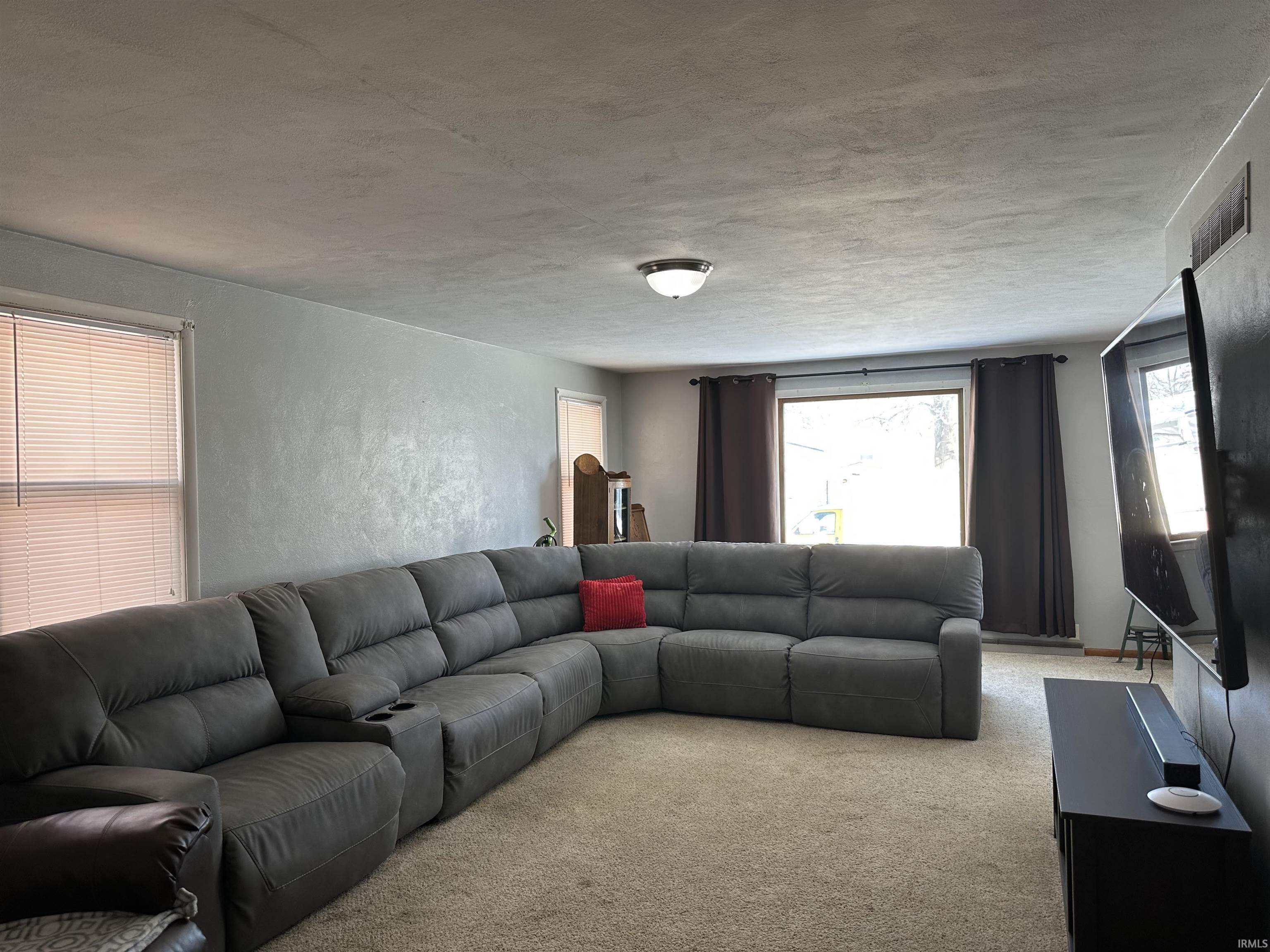 Living room with healthy amount of natural light and carpet