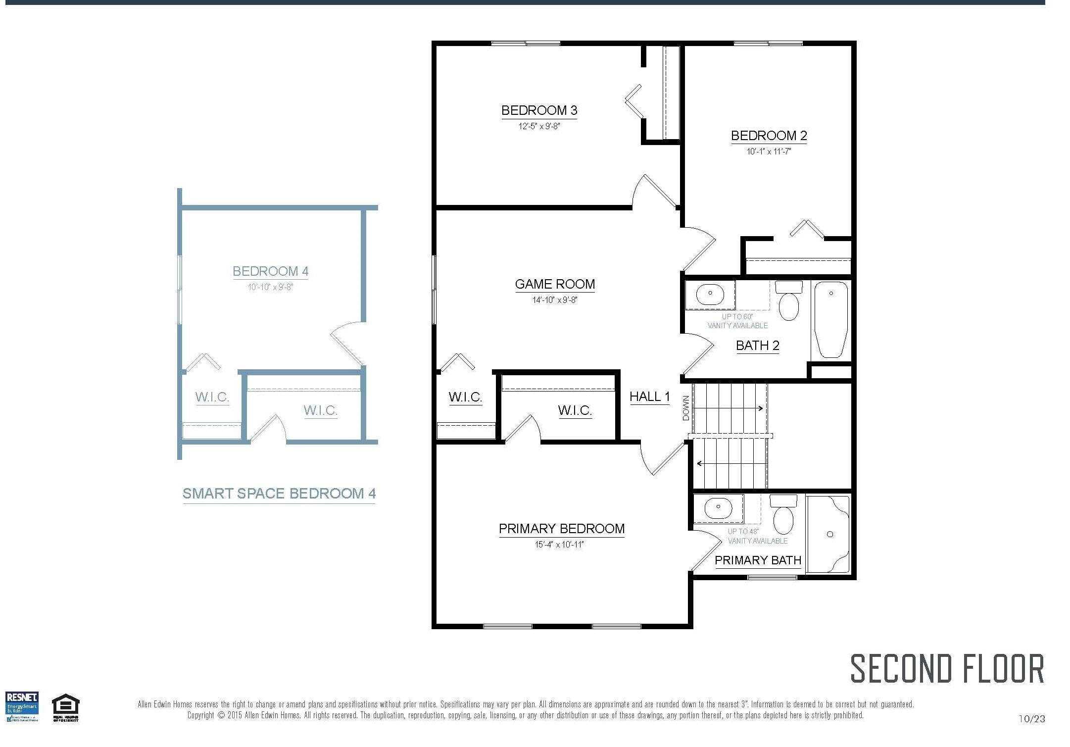 Standard Floor Plan-actual home may vary