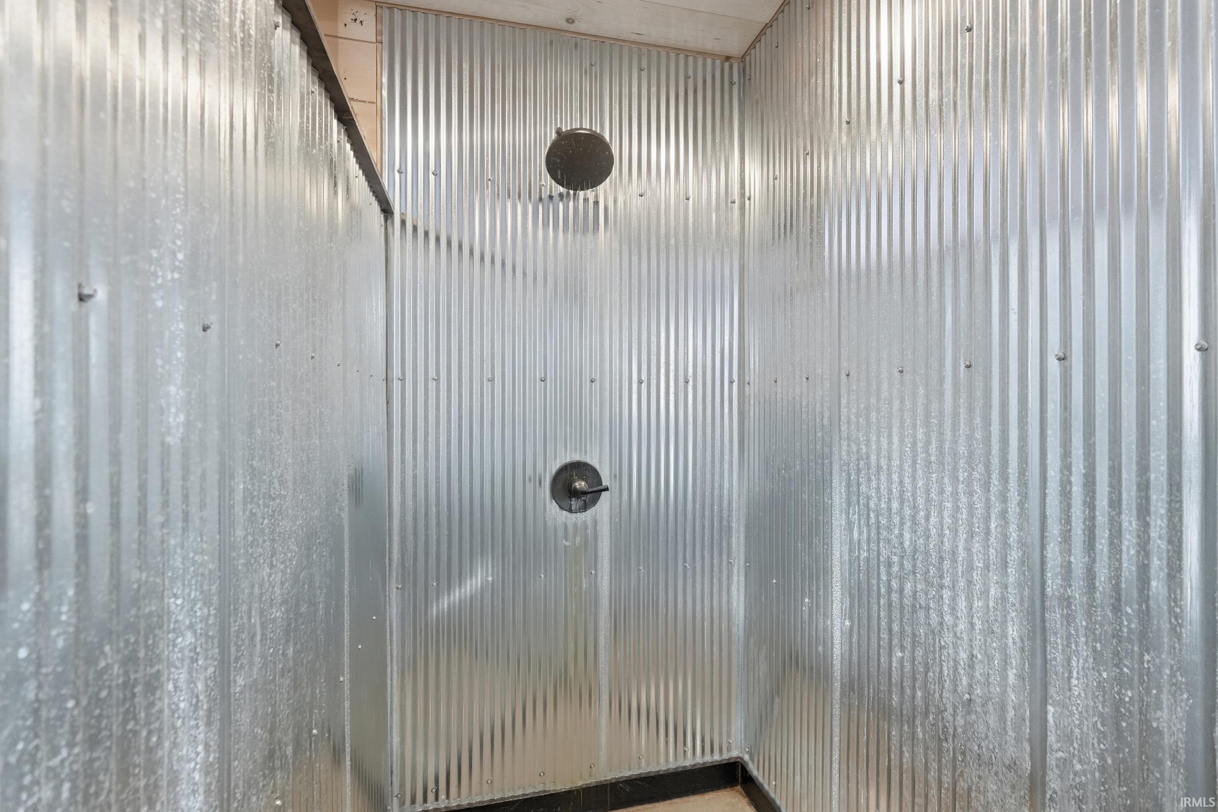 Bathroom view of a shower