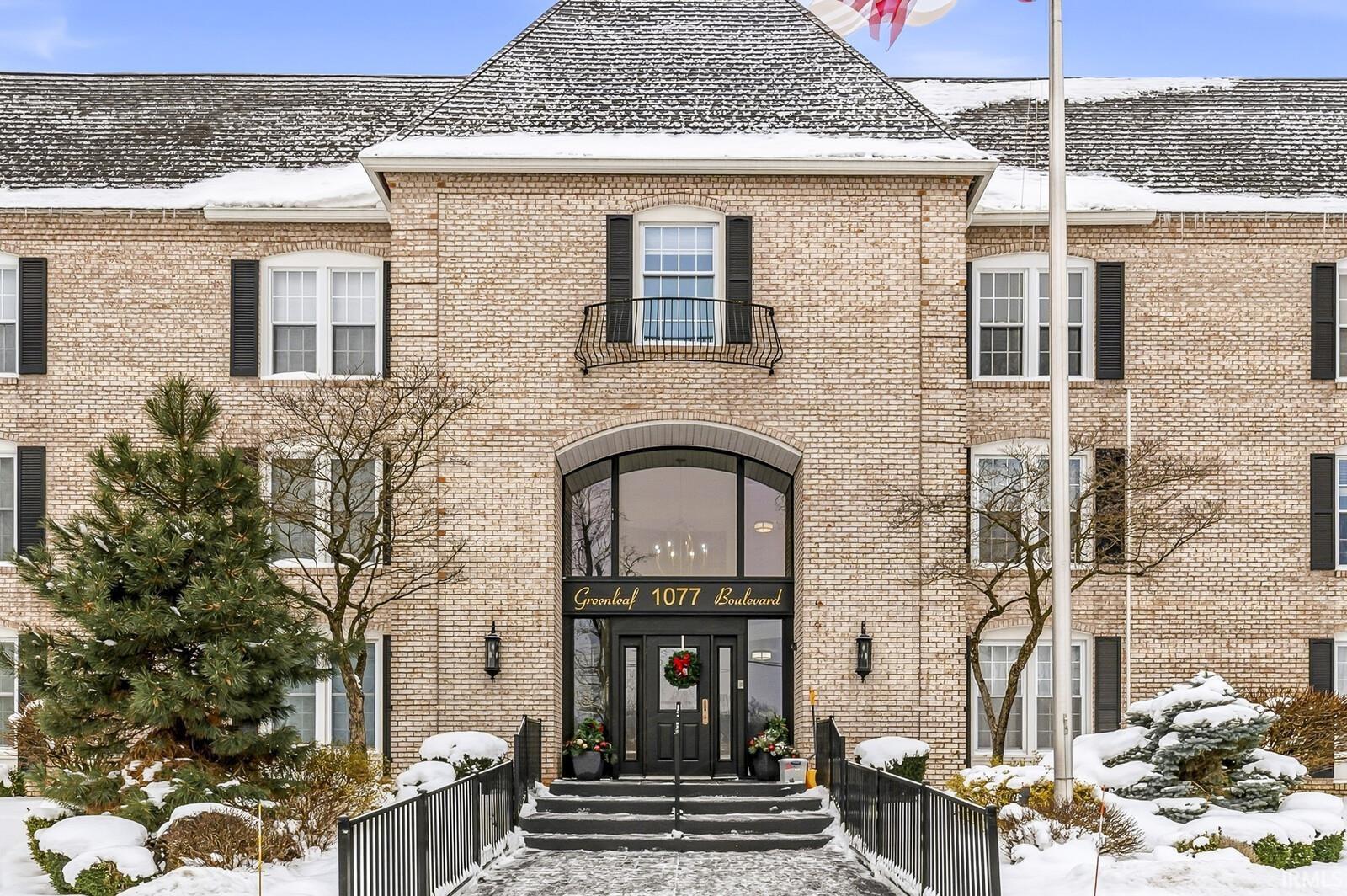 Snow covered property