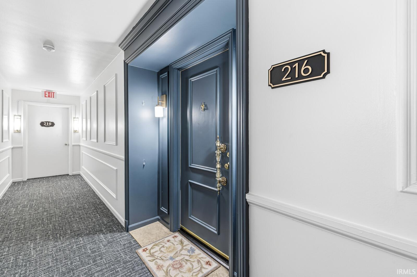 View of exterior entry